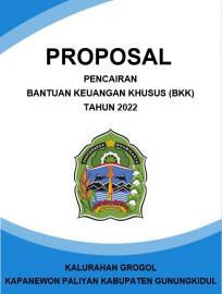 Bantuan Keuangan Khusus (BKK) Sarana Prasarana Kalurahan Grogol Masuk Rekening