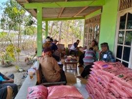 Pembagian Benih Padi Dalam Rangka Ketahanan Pangan Kalurahan Grogol