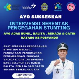 Grogol Mendukung Gertak Intervensi Serentak Pencegahan Stunting