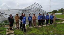 Bupati Gunungkidul Meninjau Greenhouse Grogol Paska Kejadian Angin Kencang